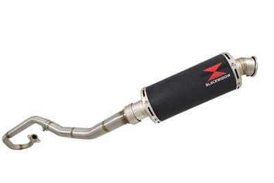 WR 125 R/X 2009/2017 De-Cat Exhaust System 300mm Round Black Stainless Silencer