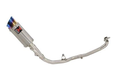 X-ADV 750 2017-2023 De Cat Exhaust System 200mm Round Blue Tip Stainless Silencer