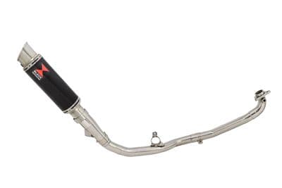 X-ADV 750 2017-2023 De Cat Exhaust System 230mm GP Round Black Stainless Silencer