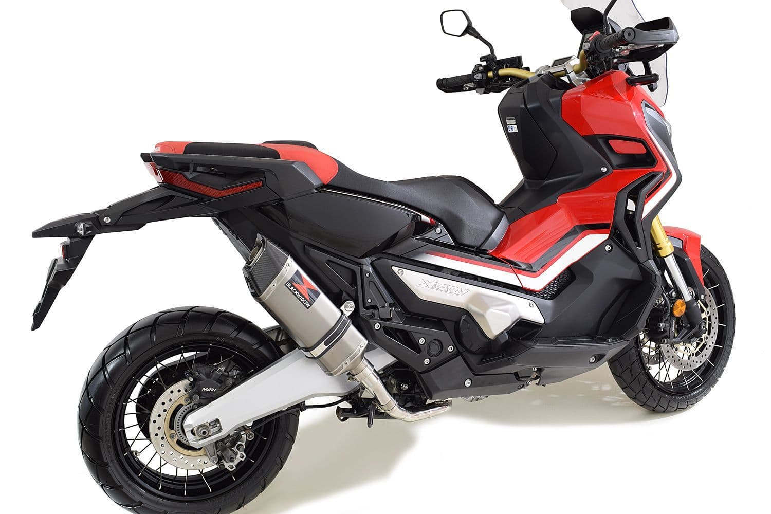 r X-ADV 750 2017-2023 De Cat Exhaust System 300mm Hexagonal