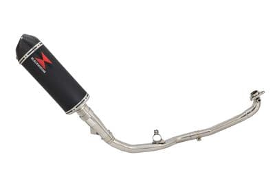 X-ADV 750 2017-2023 De Cat Exhaust System 300mm Oval Black Stainless Carbon Tip Silencer