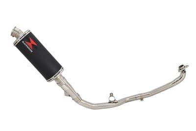 X-ADV 750 2017-2023 De Cat Exhaust System 300mm Oval Black Stainless Silencer