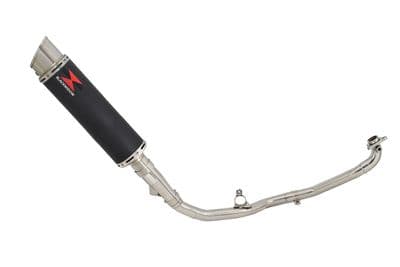 X-ADV 750 2017-2023 De Cat Exhaust System 360mm GP Round Black Stainless Silencer