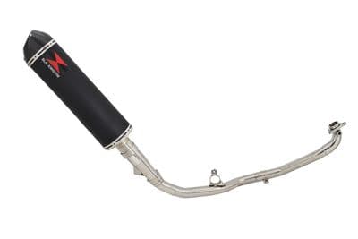 X-ADV 750 2017-2023 De Cat Exhaust System 400mm Oval Black Stainless Carbon Tip Silencer