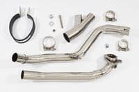 X-ADV 750 2017-2023 De Cat Exhaust System 400mm Oval Black Stainless Silencer
