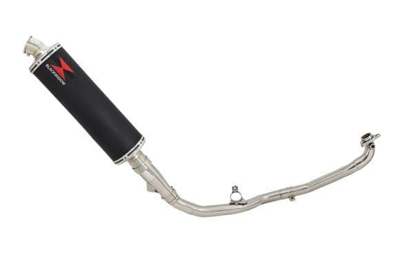 X-ADV 750 2017-2023 De Cat Exhaust System 400mm Oval Black Stainless Silencer