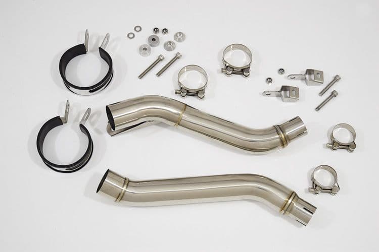 YUU レブル② XJ400 XJ600 S N Diversion 4-2 Exhaust Silencer Kit 350mm Round