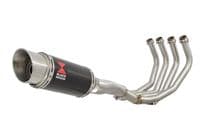 XJ6 Diversion F N 09-15 High De-cat Exhaust System 200mm Round Carbon Silencer
