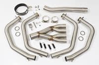 XJ6 Diversion F N 09-15 High De-cat Exhaust System 200mm Round Carbon Silencer