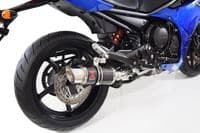 XJ6 Diversion F N 09-15 High De-cat Exhaust System 200mm Round Carbon Silencer