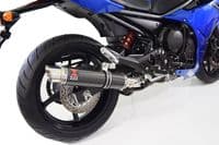 XJ6 Diversion F N 09-15 High De-cat Exhaust System 350mm GP Round Carbon Silencer