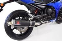 XJ6 Diversion F N 09-15 High De-cat Exhaust System 400mm Round Black Stainless Silencer