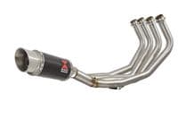 XJ6 Diversion F N 09-15 Low De-cat Exhaust System 200mm Round Carbon Silencer