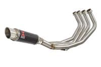 XJ6 Diversion F N 09-15 Low De-cat Exhaust System 230mm GP Round Carbon Silencer