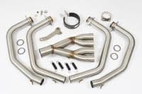 XJ6 Diversion F N 09-15 Low De-cat Exhaust System 230mm GP Round Carbon Silencer