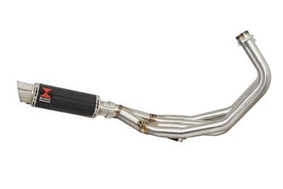 XJ6 Diversion F N 09-15 Low De-cat Exhaust System 230mm GP Round Carbon Silencer