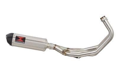 XJ6 Diversion F N 09-15 Low De-cat Exhaust System 300mm Oval Stainless Carbon Tip Silencer