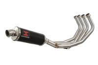 XJ6 Diversion F N 09-15 Low De-cat Exhaust System 300mm Round Black Stainless Silencer