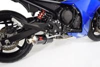 XJ6 Diversion F N 09-15 Low De-cat Exhaust System 300mm Round Black Stainless Silencer