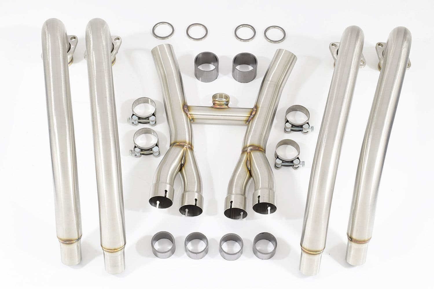 XJR 1300 XJR1300 1998 2006 Exhaust Downpipes and Upgraded Collector Box