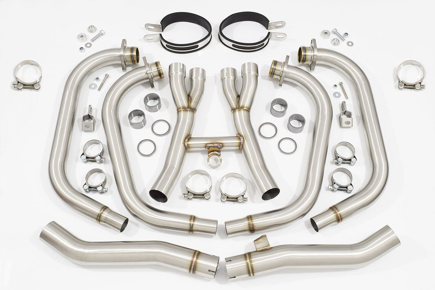 【P】 XJR1200 XJR 1200 4-2 Exhaust System 300mm Oval Black Stainless