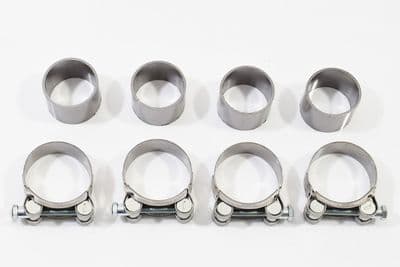 XJR1200 XJR 1200 4-2 Front Exhaust Collector Gasket Seals Rings & Clamps Kit 8