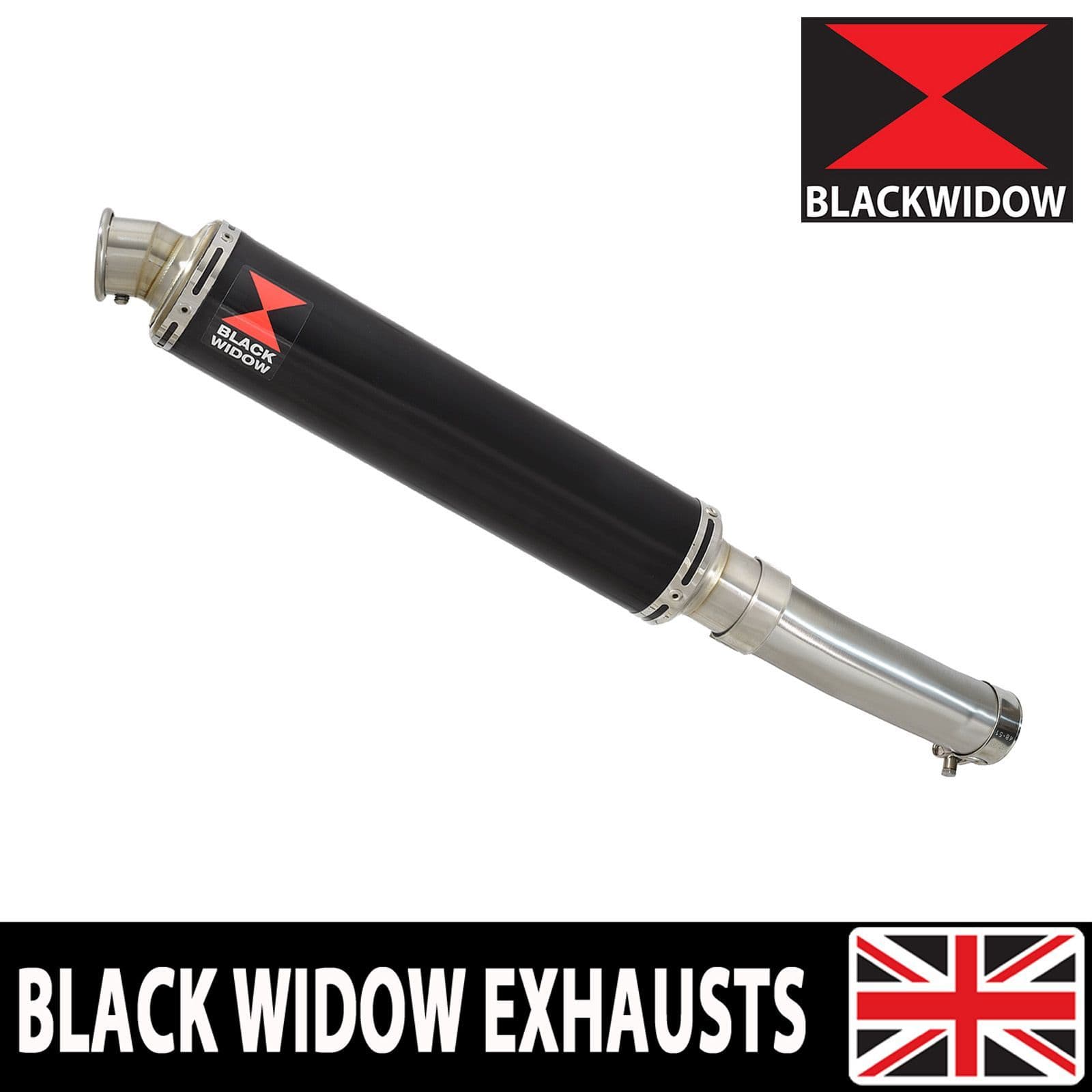 XL Transalp 750 2023 - 2024 Exhaust Link Pipe 350mm Round Black