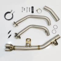 XL Transalp 750 2023 - 2024 Exhaust System 350mm GP Round Black Stainless Silencer