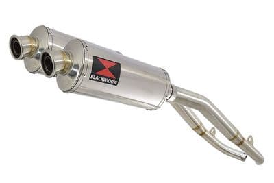 XL1000 V Varadero 1999 - 2014 Twin Silencer Kit 300mm Oval Stainless Silencers