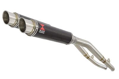 XL1000 V Varadero 1999 - 2014 Twin Silencer Kit 350mm GP Round Carbon Silencers