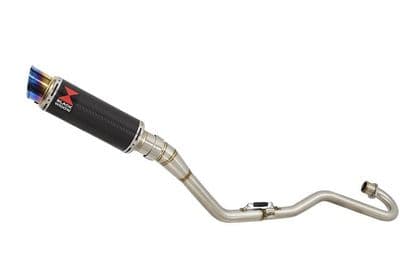XR125 XR125L 2003-2010 Exhaust System 230mm GP Round Blue Tip Carbon Silencer