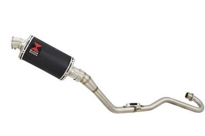XR125 XR125L 2003-2010 Exhaust System 230mm Oval Black Stainless Silencer
