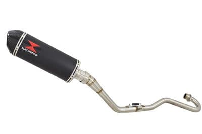 XR125 XR125L 2003-2010 Exhaust System 300mm Oval Black Stainless Carbon Tip Silencer