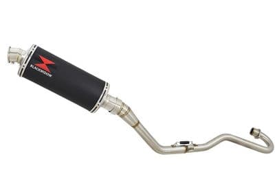 XR125 XR125L 2003-2010 Exhaust System 300mm Oval Black Stainless Silencer