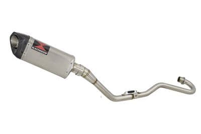 XR125 XR125L 2003-2010 Exhaust System 300mm Tri-Oval Stainless Carbon Tip Silencer