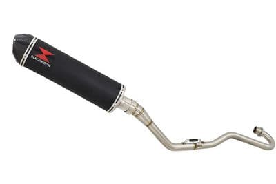 XR125 XR125L 2003-2010 Exhaust System 400mm Oval Black Stainless Carbon Tip Silencer