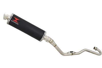 XR125 XR125L 2003-2010 Exhaust System 400mm Oval Black Stainless Silencer