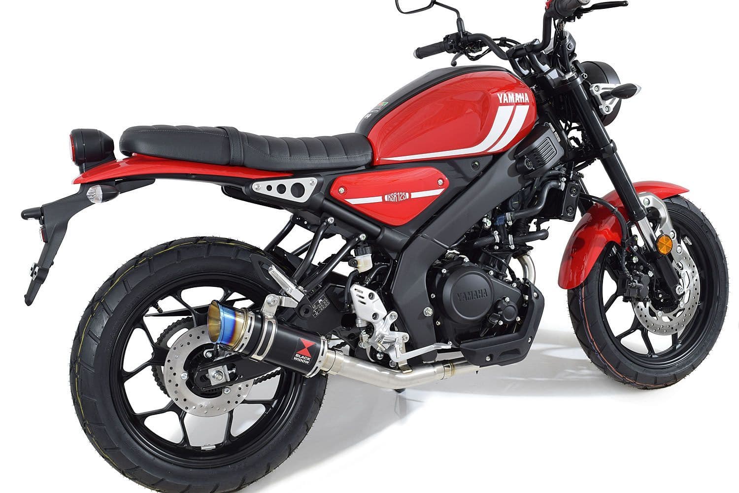 XSR 125 2021 - 2024 De - Cat Exhaust System 200mm Round Black