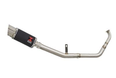 XSR 125 2021 - 2024 De - Cat Exhaust System 200mm Round Black Stainless Silencer