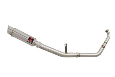 XSR 125 2021 - 2024 De - Cat Exhaust System 230mm GP Round Stainless Silencer
