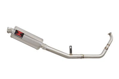 XSR 125 2021 - 2024 De - Cat Exhaust System 300mm Oval Stainless Silencer