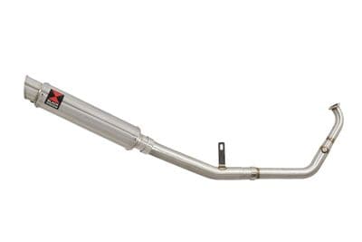 XSR 125 2021 - 2024 De - Cat Exhaust System 350mm GP Round Stainless Silencer