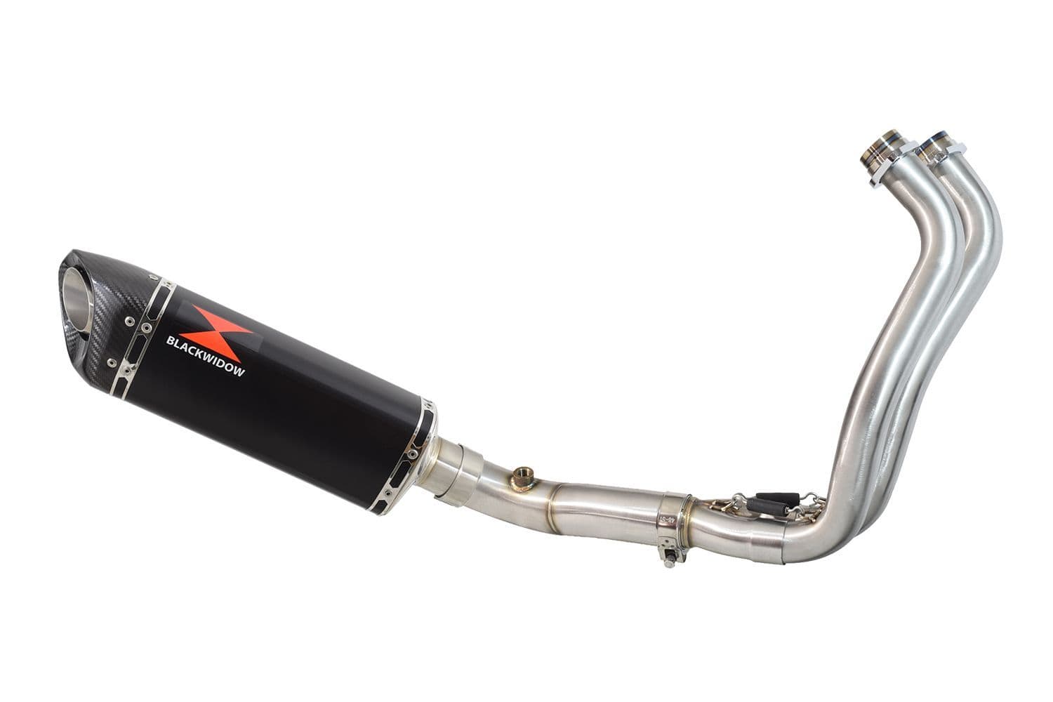 XSR 700 2015 - 2020 De-Cat Exhaust System 300mm Tri Oval Black