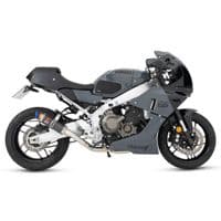 XSR 900/GP 2024-2026 High Level Exhaust System 230 mm Round GP Carbon Blue Tip Silencer