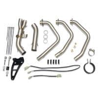 XSR 900/GP 2024-2026 High Level Exhaust System 230 mm Round GP Carbon Blue Tip Silencer