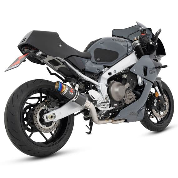 XSR 900/GP 2024-2026 High Level Exhaust System 230 mm Round GP Carbon Blue Tip Silencer