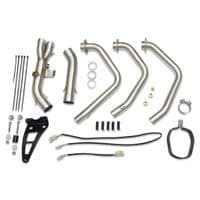 XSR 900/GP 2024-2026 High Level Exhaust System 300 mm Hexagonal Stainless Steel Carbon Tip Silencer