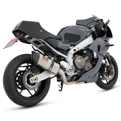 XSR 900/GP 2024-2026 High Level Exhaust System 300 mm Hexagonal Stainless Steel Carbon Tip Silencer