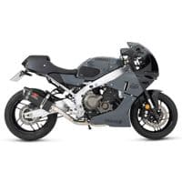 XSR 900/GP 2024-2026 High Level Exhaust System 300 mm Tri - Oval Black Steel Carbon Tip Silencer