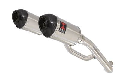 XT 660 XT660X XT660R 2004-2016 Exhaust Silencers 200mm Oval Stainless Carbon Tips